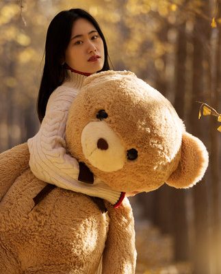 Teddy gấu trúc đồ chơi sang trọng để gửi cho bạn gái búp bê rag búp bê ngủ lớn ôm gấu cô gái món quà sinh nhật dễ thương