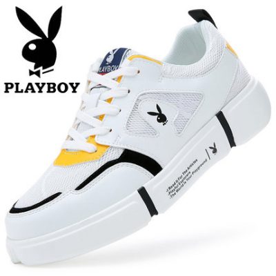 Giày thể thao nam Playboy mùa hè aj1 giày thể thao Giày thể thao nam màu trắng tăng giày hoang dã giản dị