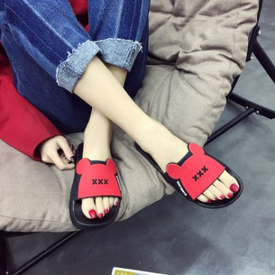 Dép nữ mùa hè hộ gia đình chống trượt dày đáy mặc trong nhà tắm trong nhà tắm đôi dép và dép nam mùa hè