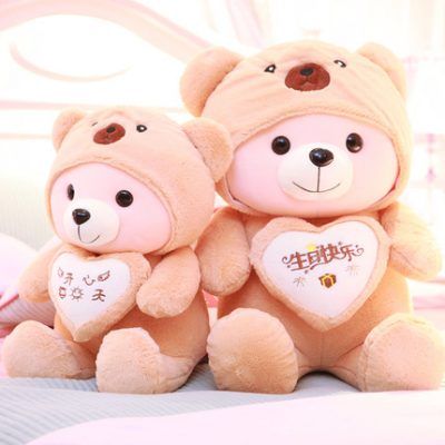 Chinchilla Hug Bear Đồ chơi sang trọng Teddy Panda Doll Girl Ragdoll Gối Doll Bed Quà tặng sinh nhật