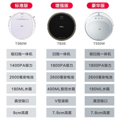 Haier robot quét rác thông minh các thiết bị gia dụng tự động làm sạch chân không và lau sàn một máy hút bụi
