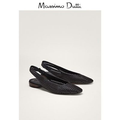 Giày nữ Massimo Dutti Thiết kế dệt thoi Dép phẳng 16500021800
