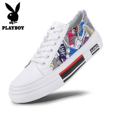 Giày nam Playboy mùa hè giày thủy triều mới Giày thể thao Phiên bản Hàn Quốc của xu hướng giày nam Giày trắng hoang dã