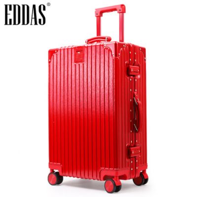 Hành lý nữ ins net đỏ góc phải khung nhôm xe đẩy trường hợp nam vali phổ bánh xe mật khẩu hộp lên máy bay