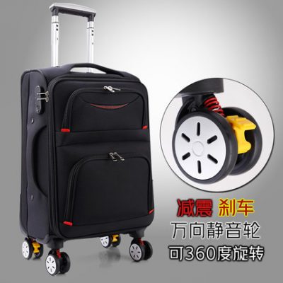 Trường hợp xe đẩy 24 inch Oxford vải hành lý phổ bánh xe 22 vali hộp vải canvas 26 sinh viên hộp khóa công suất lớn