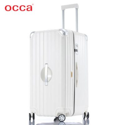 Vali OCCA thuần PC nhẹ dây kéo hộp bánh xe phổ thông 30 inch công suất lớn nữ lưới màu đỏ xe đẩy trường hợp hành lý thể thao