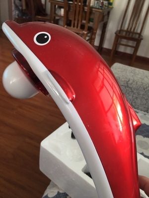 Lưng tay cầm tay cầm cá heo có dây đẩy lùi eo cắm rung máy rung điện