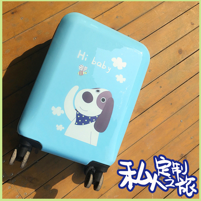 Xe đẩy học sinh hộp nhỏ tươi nữ dễ thương vali tùy chỉnh logo hoạt hình vali anime phổ quát bánh xe hộp nam