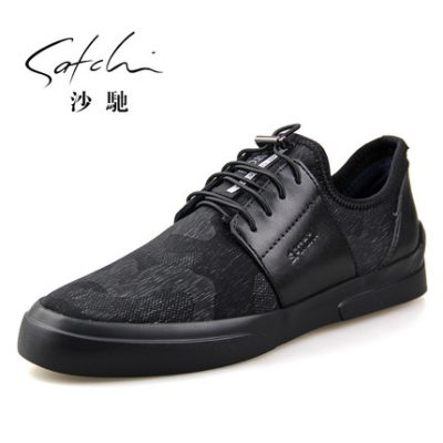 [sale] Giày nam Sha Chi kinh doanh giày thông thường Anh thấp để giúp giày thể thao thoáng khí