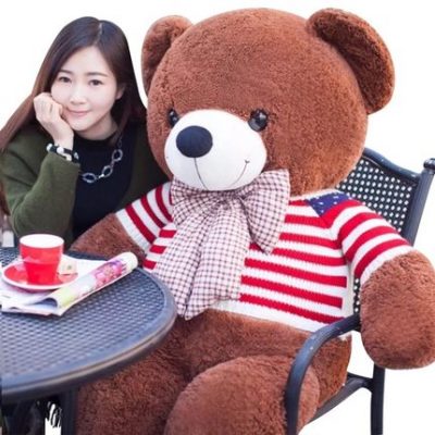 Đồ chơi sang trọng gấu trúc búp bê búp bê búp bê gấu lớn thêm lớn dễ thương gửi bạn gái ôm gấu cô gái