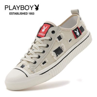 Giày nam Playboy mùa hè thoáng khí phiên bản Hàn Quốc của xu hướng giày vải sinh viên Giày thủy triều hoang dã Giày thường giày nam
