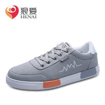 2019 phiên bản Hàn Quốc mới của xu hướng giày nam hoang dã thể thao thoáng khí giày vải thông thường Giày nam mùa hè giày thủy triều