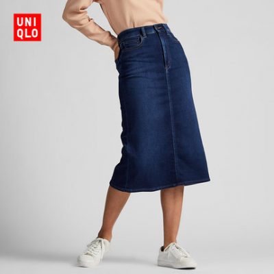 Váy denim nữ (sản phẩm đã giặt) 420366 Uniqlo UNIQLO
