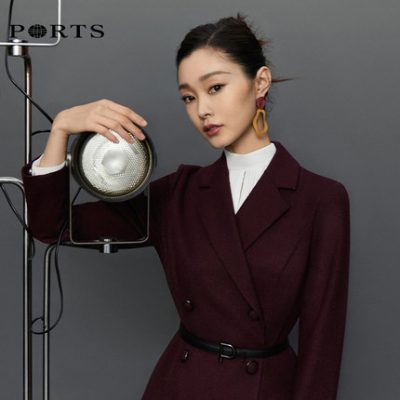 Ngôi sao của nhà thơ Song Hao với cùng một đoạn trang phục nữ khí chất cao cấp nữ dài tay [rượu vang đỏ bán trước]