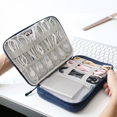 BUBM dữ liệu túi lưu trữ cáp phụ kiện kỹ thuật số hoàn thiện đĩa cứng di động U đĩa U lá chắn túi sạc tai nghe di động đa chức năng máy tính xách tay dây túi lưu trữ bảo vệ tay áo thẻ SD đầu sạc