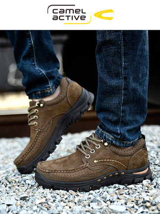 Giày lạc đà Đức năng động Giày nam ngoài trời Giày da thông thường Giày da nam Giày nam thể thao chống trượt (1)