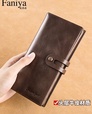 Ví nam dài 2019 Da mới Dung lượng lớn Da đa năng Thẻ đa năng Một ví nam
