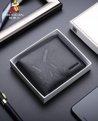 Ví da nam Scarecrow phần ngắn 2019 thanh niên nam mới nam ví nam đơn giản ví da thương hiệu