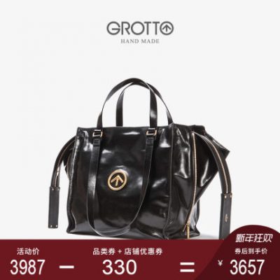 GROTTO BIGPEACE loạt Ý nhập khẩu túi da nữ đeo vai sao cùng đoạn