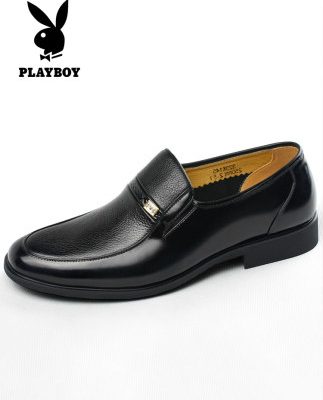 Giày nam Playboy giày da mùa đông Giày da nam trung niên nam kinh doanh chính thức mang giày trung niên và đế mềm