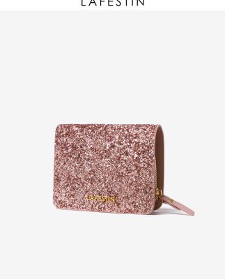 Ví mới của Rafestin 2019 ví ngắn nữ sequin ly hợp thời trang ví nhỏ ví cầm tay