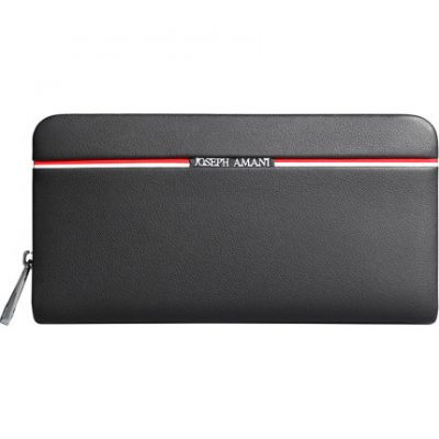 Ví nam Zhuo Fan Armani dây kéo dài bằng da kẹp túi ly hợp 2018 mới ví nam thanh niên thủy triều