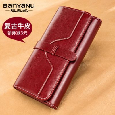 Ví nữ Nữ dài 2019 Thời trang mới Ins Tide Retro Ly hợp da dung lượng lớn cho điện thoại di động