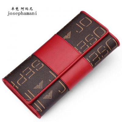 Ví nữ Zhuo Fan Armani ví nữ dài 2019 Ví nữ mới gấp ba lần dung lượng lớn