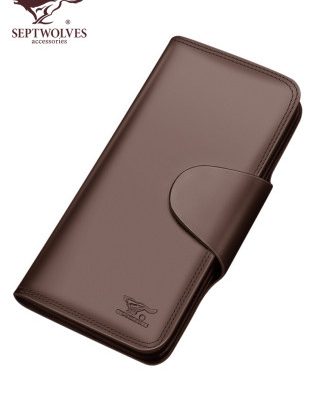 Bảy thẻ ví da sói gói tất cả trong một của phụ nữ có sức chứa lớn