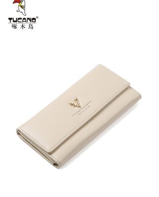 Ví Woodpecker Nữ Long 2019 Ví thời trang cá tính mới Ví mỏng Hàn Quốc Ví da đơn giản