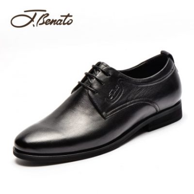 Giày nam Bindu mùa thu Quần áo nam công sở Anh Giày da nam da bò mềm đế giày công sở thanh niên