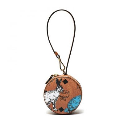 MCM Women's PU / PL / CO Hide and Seek Rabbit Coin Charm MYI9AVI19