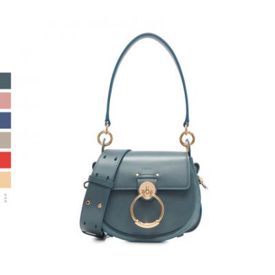 Chloe / Cosby TESS Da nhiều màu Cổ điển Khâu Da lộn Kim loại Khóa Thời trang Túi nữ nhỏ Túi yên