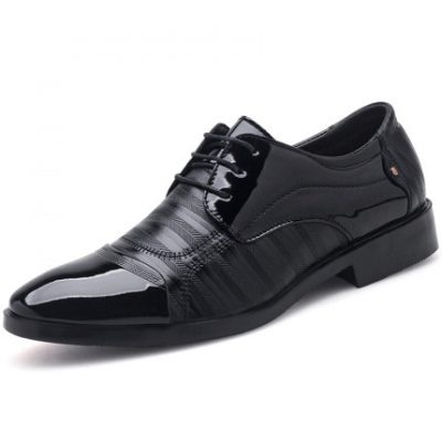 Giày da nam mũi nhọn thời trang văn phòng kinh doanh Anh mặc giày cưới sáng màu trắng cổ áo công sở phỏng vấn giày