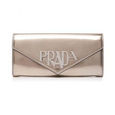 Gương vàng kim loại logo logo lật ví dài cho nữ