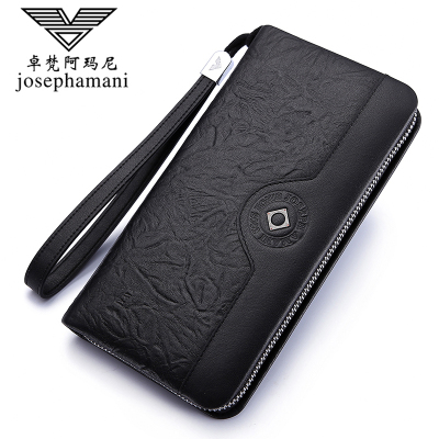 Ví chính hãng Zhuo Fan Armani Ví nam dài Da thật 2019 Mới thời trang Bình thường ly hợp nam