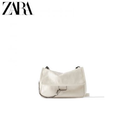 ZARA phụ nữ mới túi nude đá chéo vai mềm 16907510002