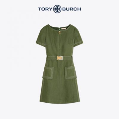 CÂU CHUYỆN BURCH Tang Liboqi 19 Đầm sơ mi nữ ngắn tay mùa thu 56976
