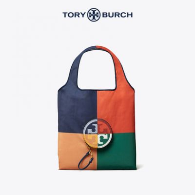 TUR BURCH Tony Burch Logo tương phản nylon trung bình Túi đeo vai Túi nữ 58247
