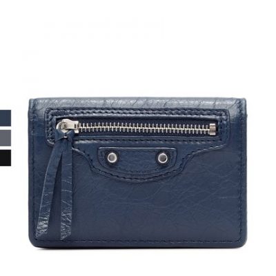BALENCIAGA / Balenciaga Ví da cừu nhiều màu cổ điển Zip-Fit Wild Fashion Short Women