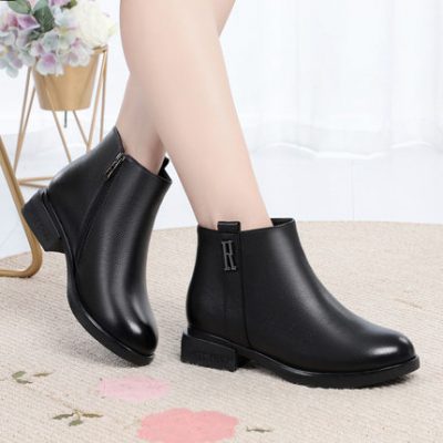 Giày da mùa thu và mùa đông Giày da đế bằng, giày đế bằng, giày đế dày, đế dày cỡ lớn