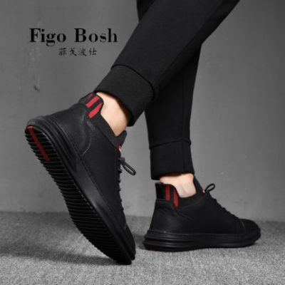 Giày nhung nam ấm áp mùa thu đông 2019 Giày da mới Giày nhỏ màu đen Giày thể thao nam Giày thể thao nam