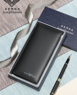 Ví nam chính hãng Zhuo Fan Armani ví da dài 2019 ví mới bằng da mềm siêu mỏng ví nam