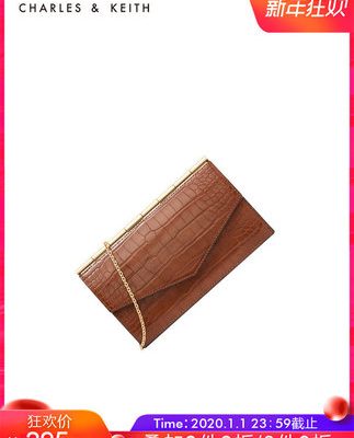 CHARLES ＆ KEITH2019 mùa đông mới CK6-10770399 ví đơn giản túi đeo vai nữ