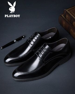 Playboy mùa đông cộng với da nhung làm tăng giày cotton Anh quốc xu hướng nam kinh doanh giày nam bình thường