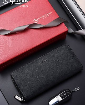 Ví vàng nam ví da dài túi xách thời trang thương hiệu túi xách nam sang trọng 2019 túi xách tay nam mới