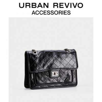 URBAN REVIVO2019 Phụ kiện mới dành cho phụ nữ Xe hơi Cắt tỉa Túi đeo chéo AE04RB4E2000