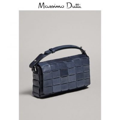 Thứ ba Mới Massimo Dutti Phụ kiện phụ nữ Túi da dệt thoi 06904601400