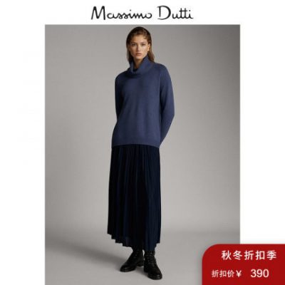 Mùa thu đông Massimo Dutti của phụ nữ Váy xếp ly mùa đông A-line 05206602452