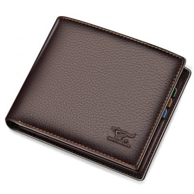 Ví da nam bảy ví ngắn ví nam sinh viên đơn giản Ví da lớp đầu tiên dành cho giới trẻ 2019